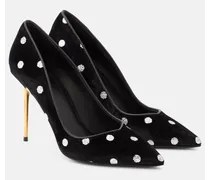 Pumps Ruby in velluto a pois