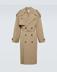 Bottega Veneta Trench in misto cotone Beige