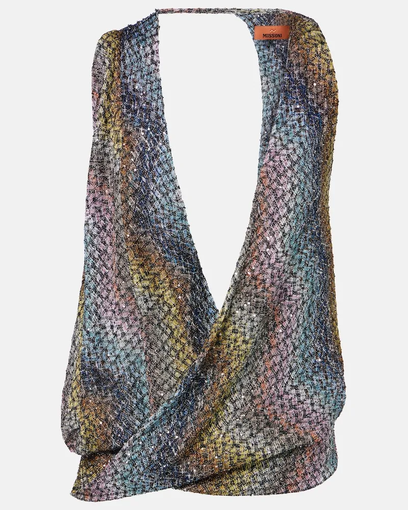 Missoni Top in maglia con lamÃ Multicolore