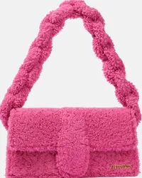 Jacquemus Borsa Le Bambidou in shearling Rosa