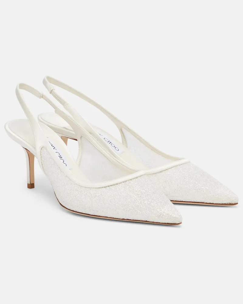 Jimmy Choo Sposa – Pumps slingback Love in pelle Bianco