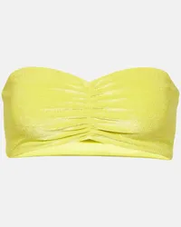 JADE SWIM Top bikini a fascia Ava Giallo