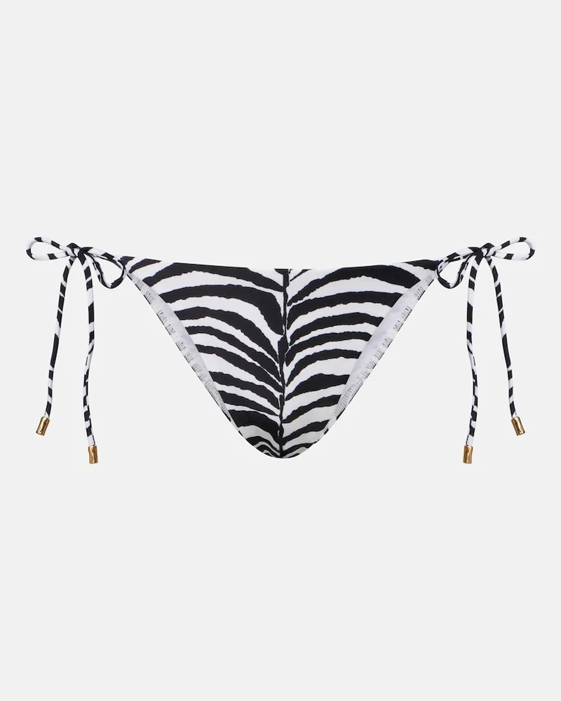 ViX Slip bikini con stampa zebrata Nero