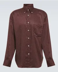 Tom Ford Camicia a pois Rosso