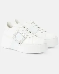 Roger Vivier Sneakers Viv' Skate in pelle Bianco