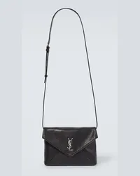 Saint Laurent Borsa a tracolla Cassandre Envelope in pelle Nero