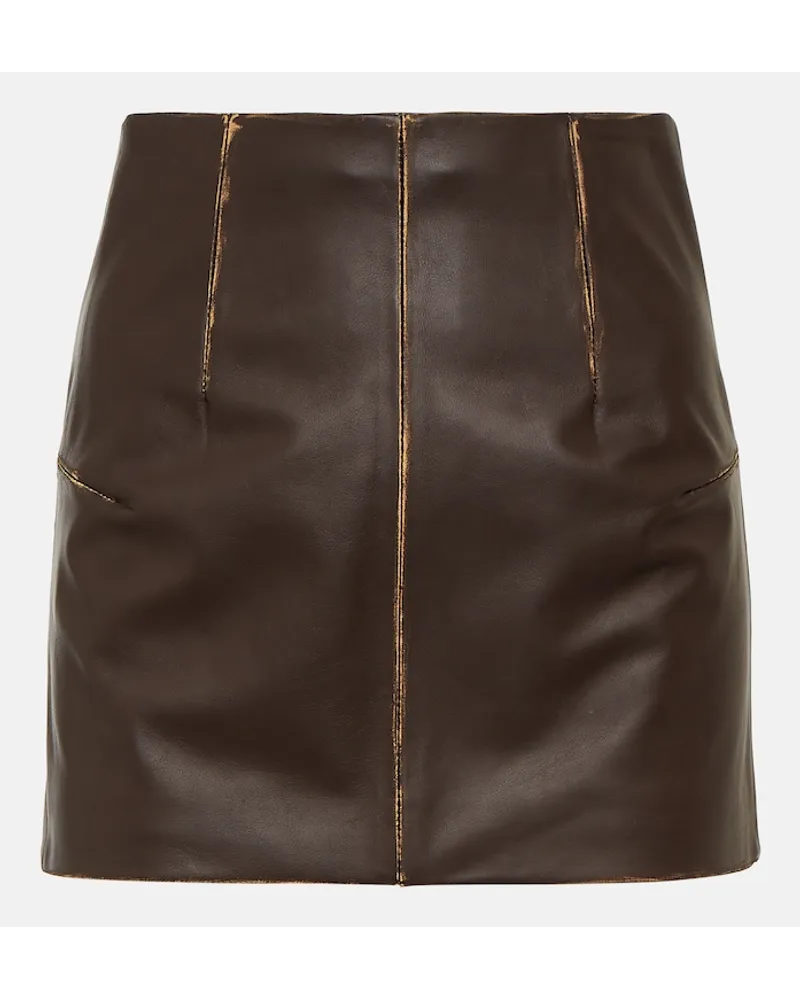 Maison Margiela Minigonna in pelle Marrone