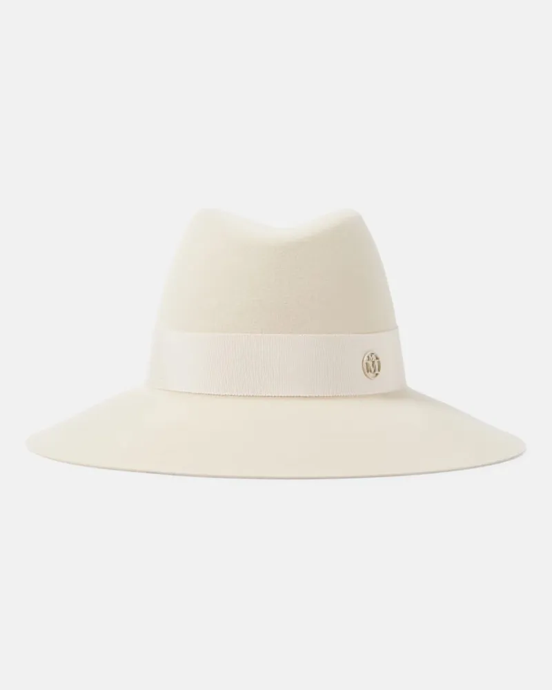 Maison Michel Fedora Kate in feltro di lana Bianco