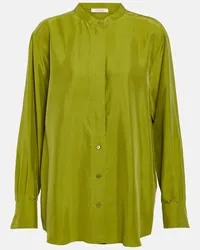 Dorothee Schumacher Blusa Heritage Ease in seta Verde