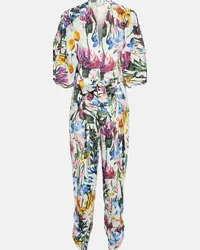 Stella McCartney Jumpsuit con scollo a V e stampa Multicolore