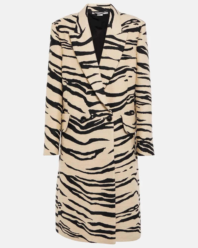 Stella McCartney Soprabito monopetto con stampa Multicolore