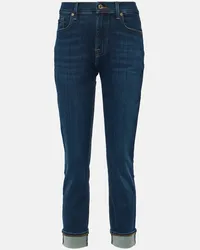 7 for all mankind Jeans skinny a vita alta Blu