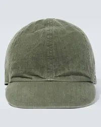 Sacai Cappello da baseball in cotone Verde