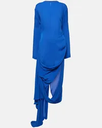 Acne Studios Abito midi asimmetrico Blu