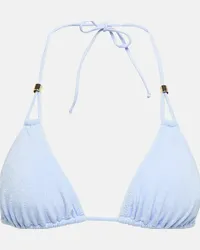 Heidi Klein Top bikini a triangolo Misty Lagoon Blu