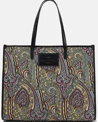 Etro Shopper Medium in jacquard Multicolore