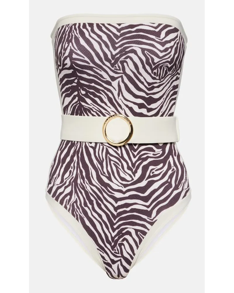 Alexandra Miro Costume intero Whitney con stampa Multicolore