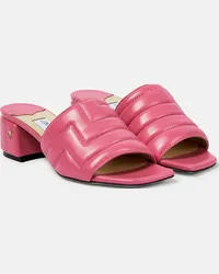 Jimmy Choo Mules Themis in pelle matelassé Rosa