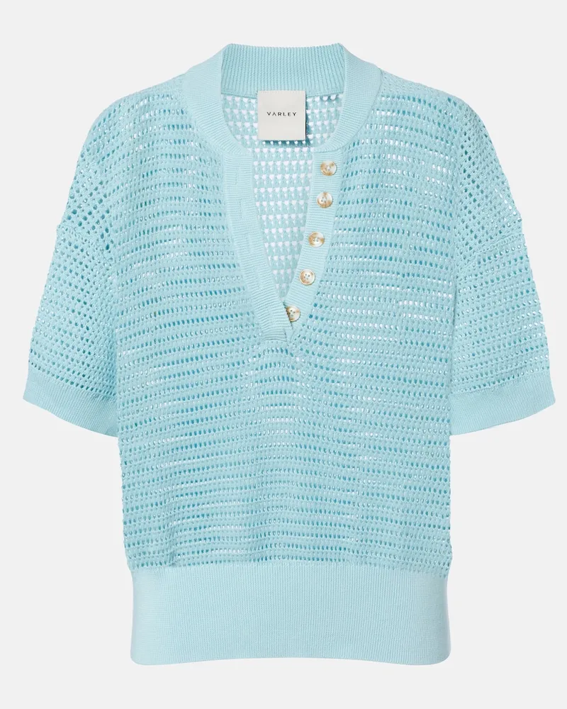 Varley Polo Callie in cotone Blu