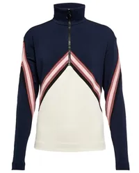 Victoria Beckham Top da allenamento Chevron Blu