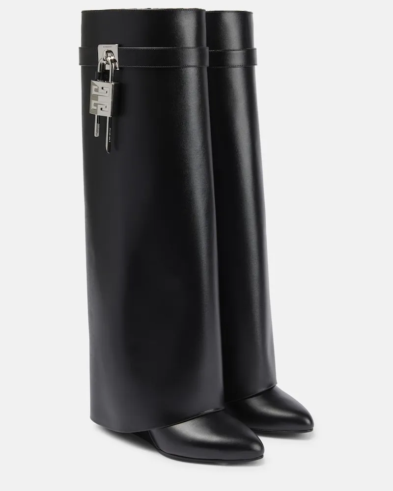 Givenchy Stivali Shark Lock in pelle Nero