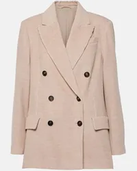 Brunello Cucinelli Blazer doppiopetto Beige