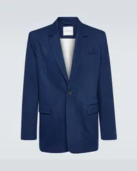 King & Tuckfield Blazer monopetto in cotone Blu