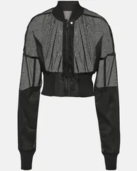 Rick Owens Bomber in cotone Nero