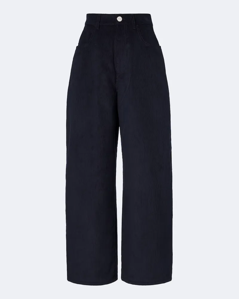 Róhe Róhe Pantaloni barrel Berber in cotone Blu