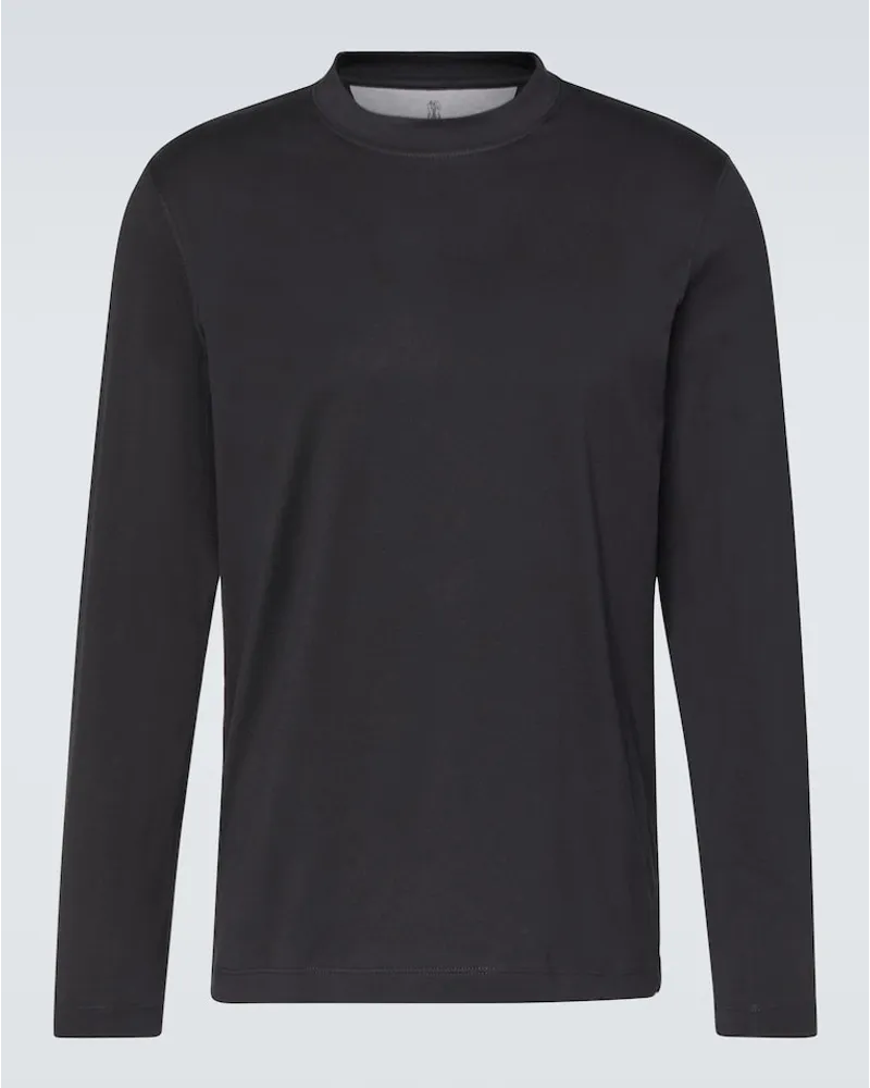Brunello Cucinelli Pullover in cotone Nero