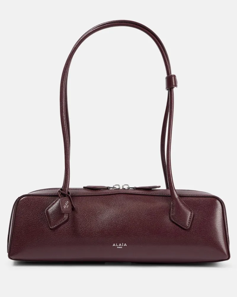 Alaïa AlaÃ¯a Borsa a spalla Le Teckel Medium in pelle Borgogna