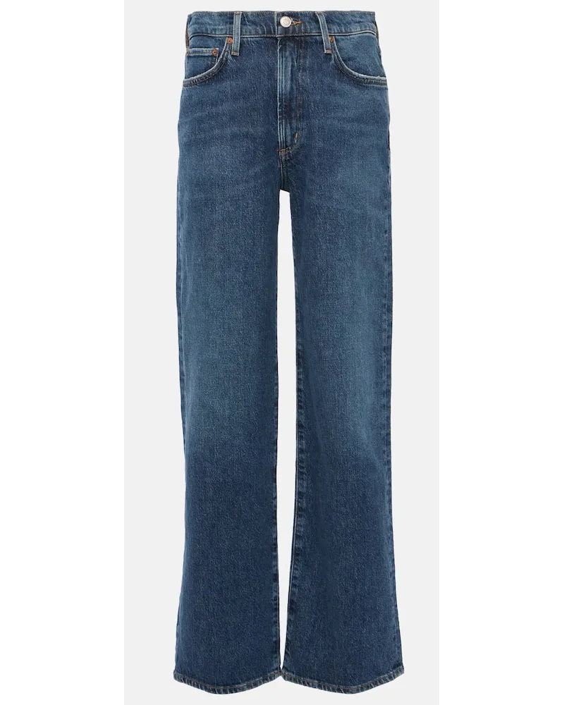 AGOLDE Jeans regular Harper a vita media Blu
