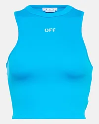 OFF-WHITE Top cropped Blu