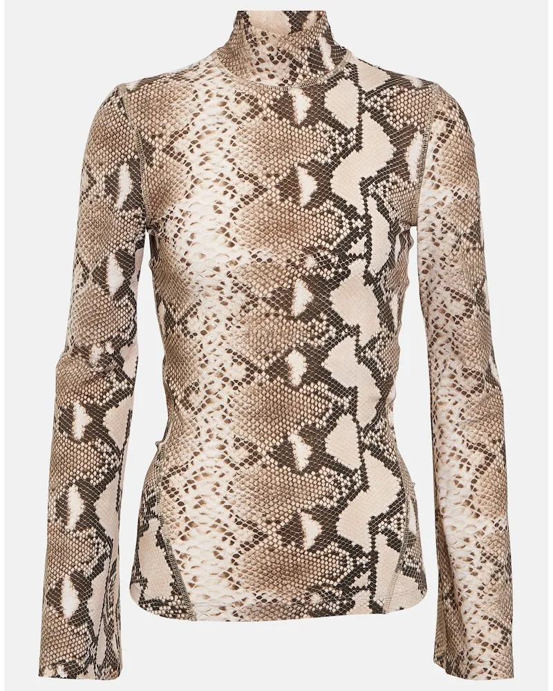Stella McCartney Dolcevita con stampa serpente Multicolore