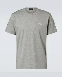 Ermenegildo Zegna T-shirt in jersey di cotone Grigio