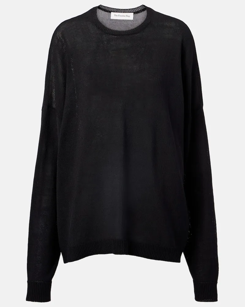 FRANKIE Shop Pullover Basel in misto cotone Nero