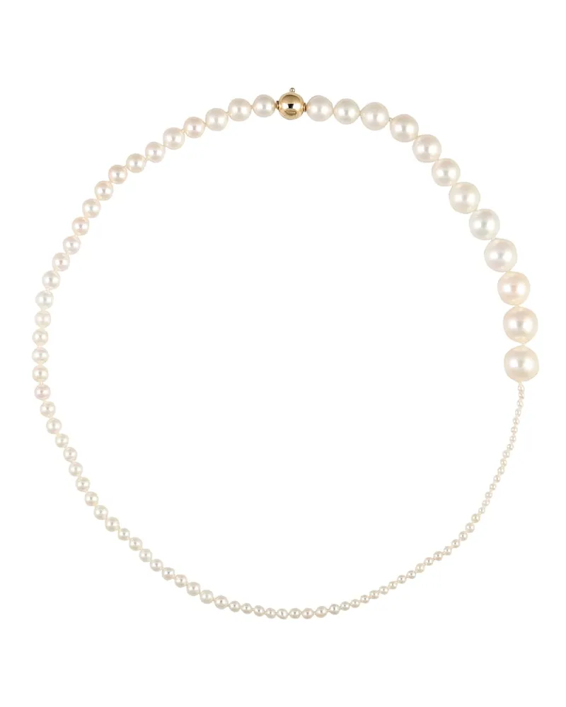 Sophie Bille Brahe Collana Peggy in oro 14kt con perle Bianco