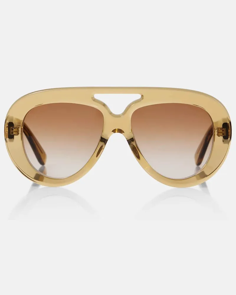 Loewe Occhiali da sole aviator Spoiler Marrone