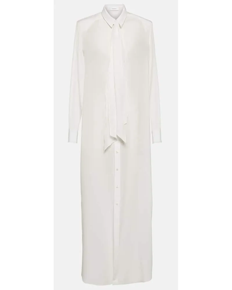 WARDROBE.NYC Abito lungo in seta Bianco