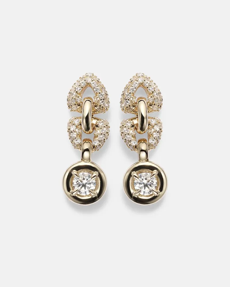 Stone & Strand Orecchini Rossellini in oro 14kt con diamanti Oro