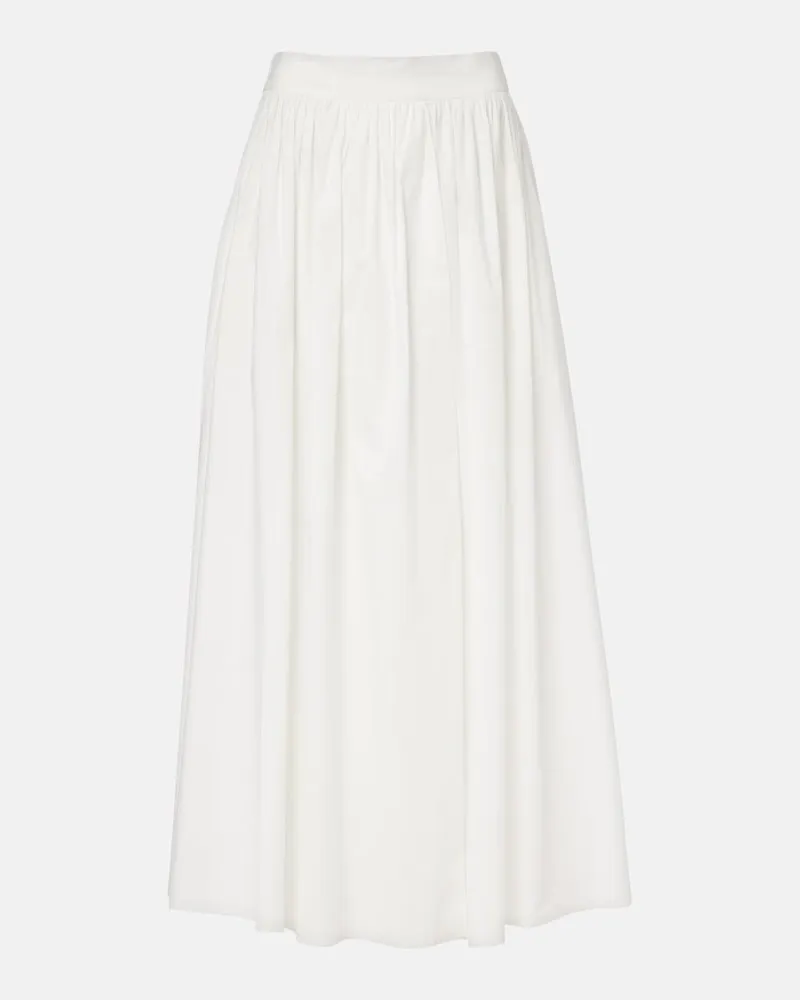 Adriana Degreas Gonna lunga in cotone Bianco
