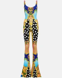 Versace Jumpsuit Medusa Palm Springs Multicolore