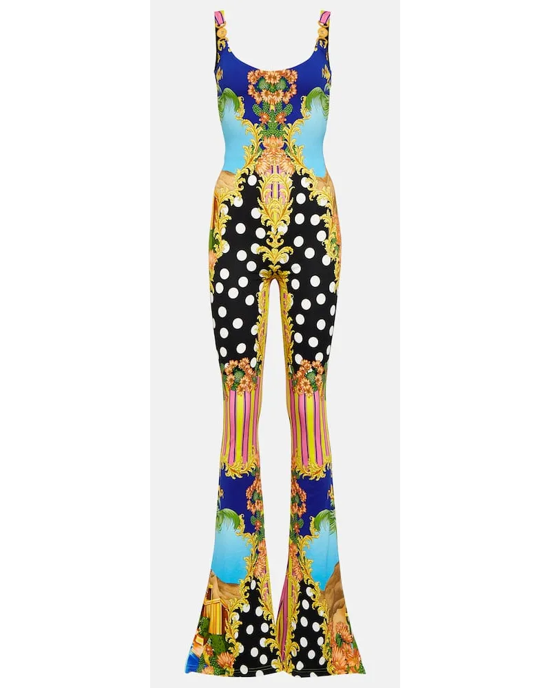 Versace Jumpsuit Medusa Palm Springs Multicolore