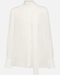 Valentino Garavani Blusa in raso Bianco