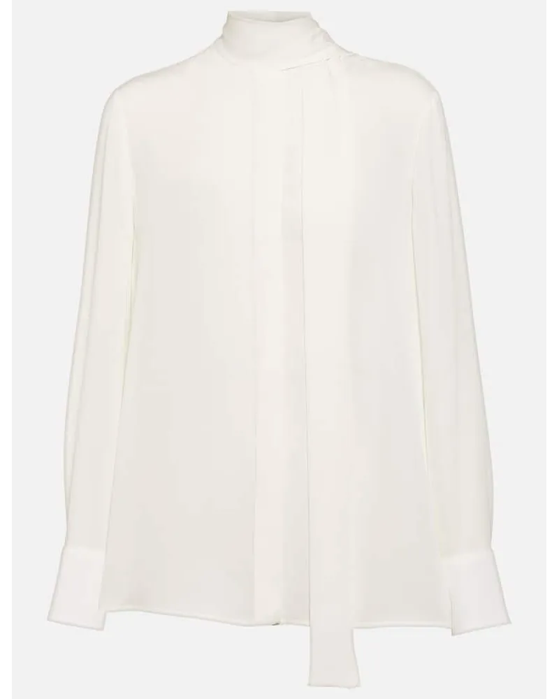 Valentino Garavani Blusa in raso Bianco