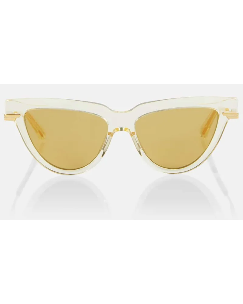 Bottega Veneta Occhiali da sole cat-eye Giallo