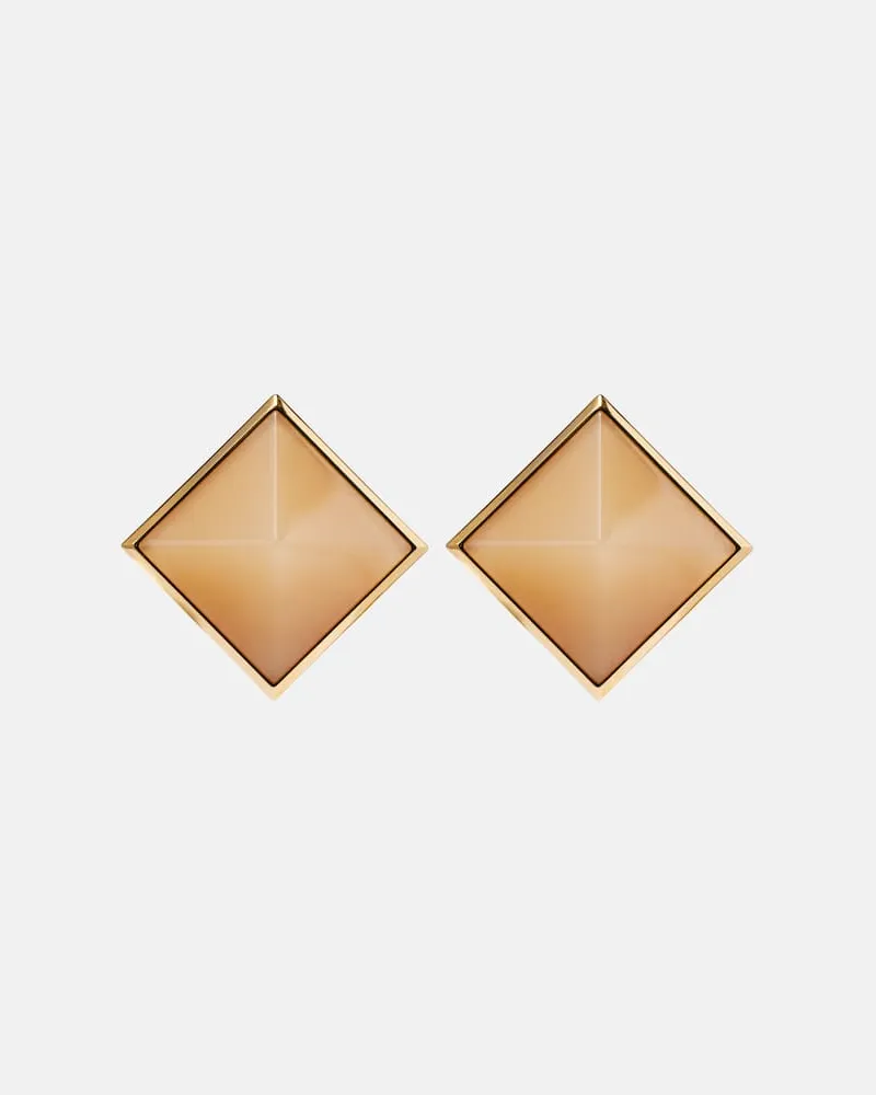 Saint Laurent Orecchini Pyramid Oro