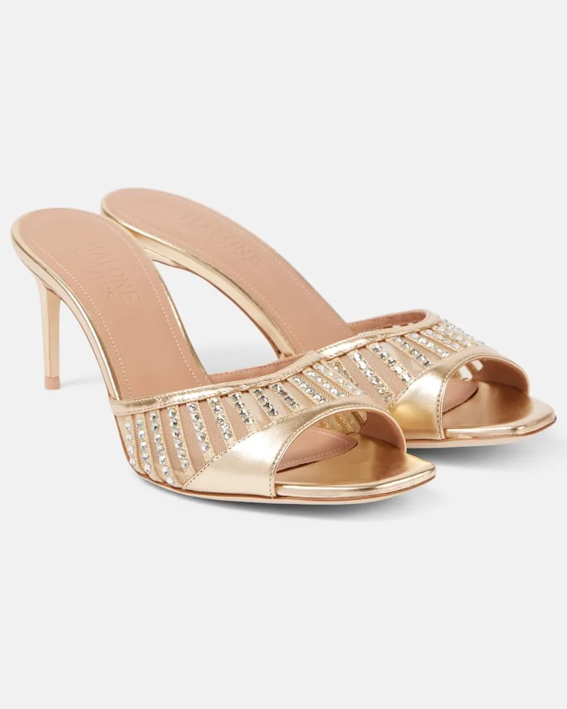 Malone Souliers Sandali Bellatrix 70 in suede Oro