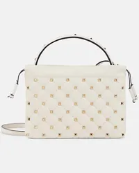 Valentino Garavani Borsa a spalla Rockstud Spike Mini in pelle Bianco