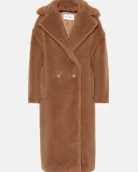 Max Mara Cappotto Teddy Bear Icon in cammello e seta Marrone